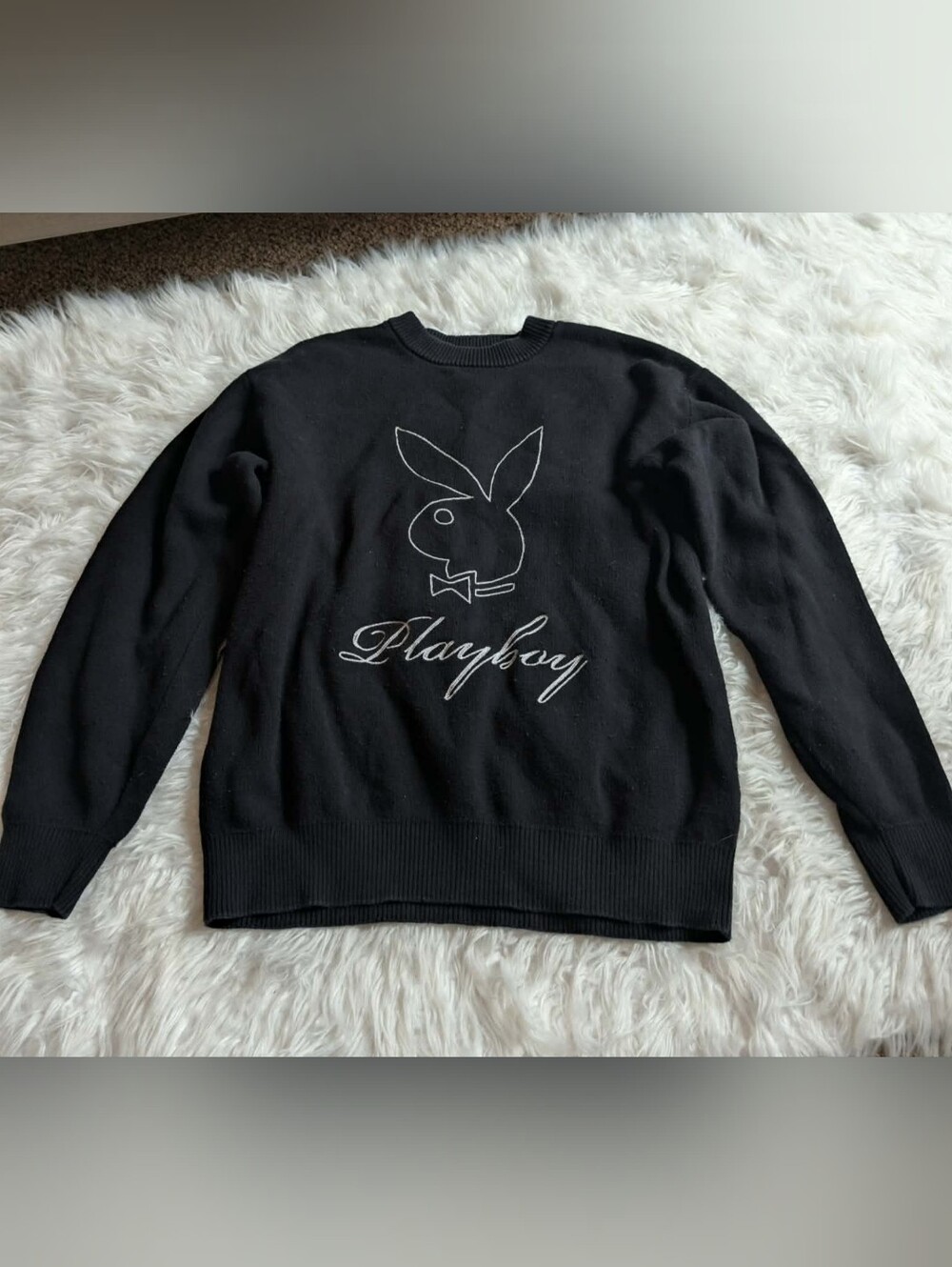 Playboy oversized crewneck sweatshirt y2k 2000s vibes Cozy Wark Fall Sweater